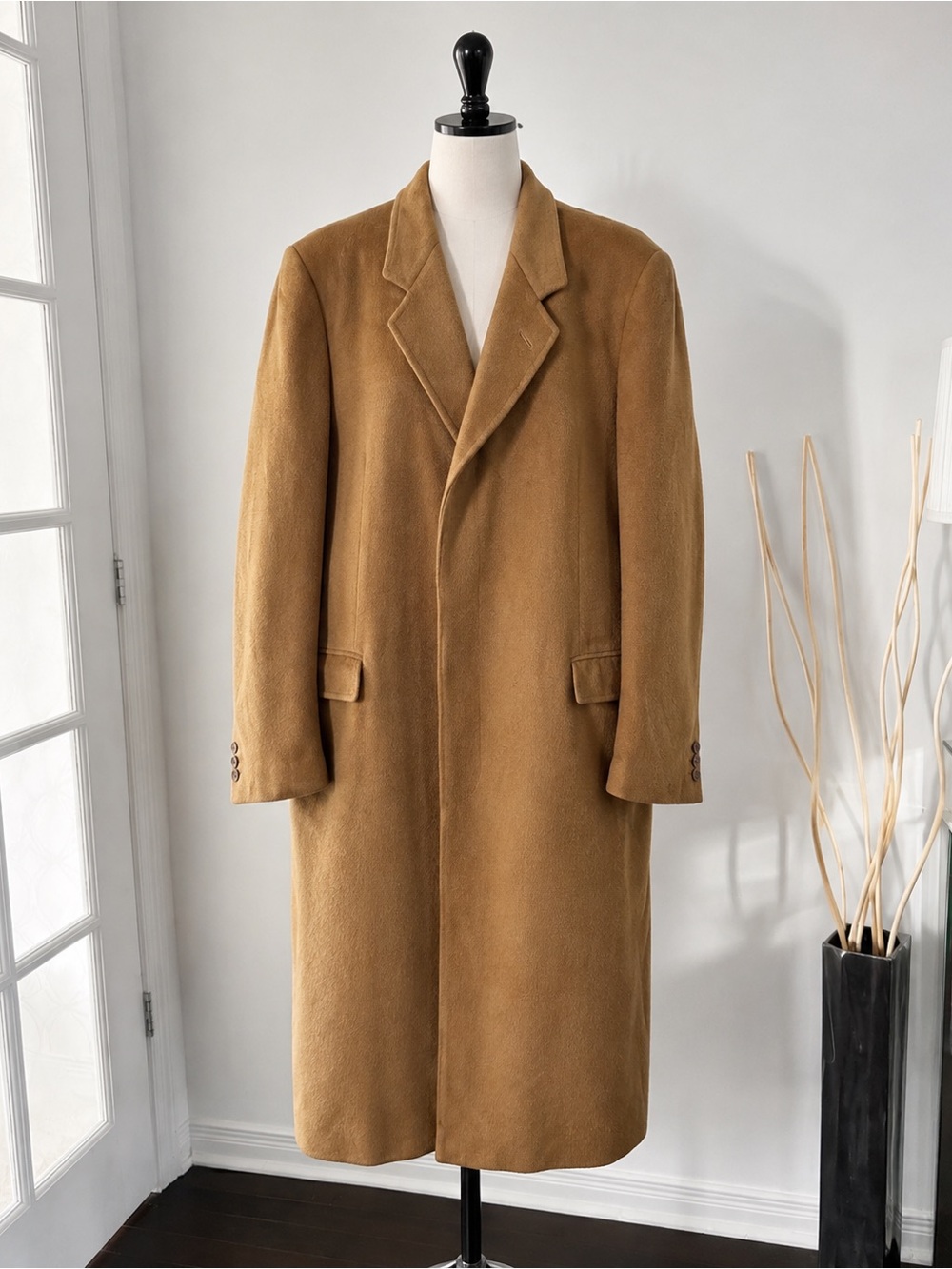 Vintage Saint Laurent Rive Gauche  Pure Cashmere Camel Coat